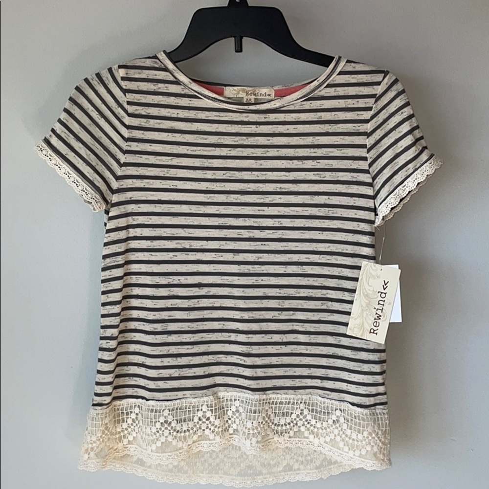 Rewind Women’s Striped T-shirt!